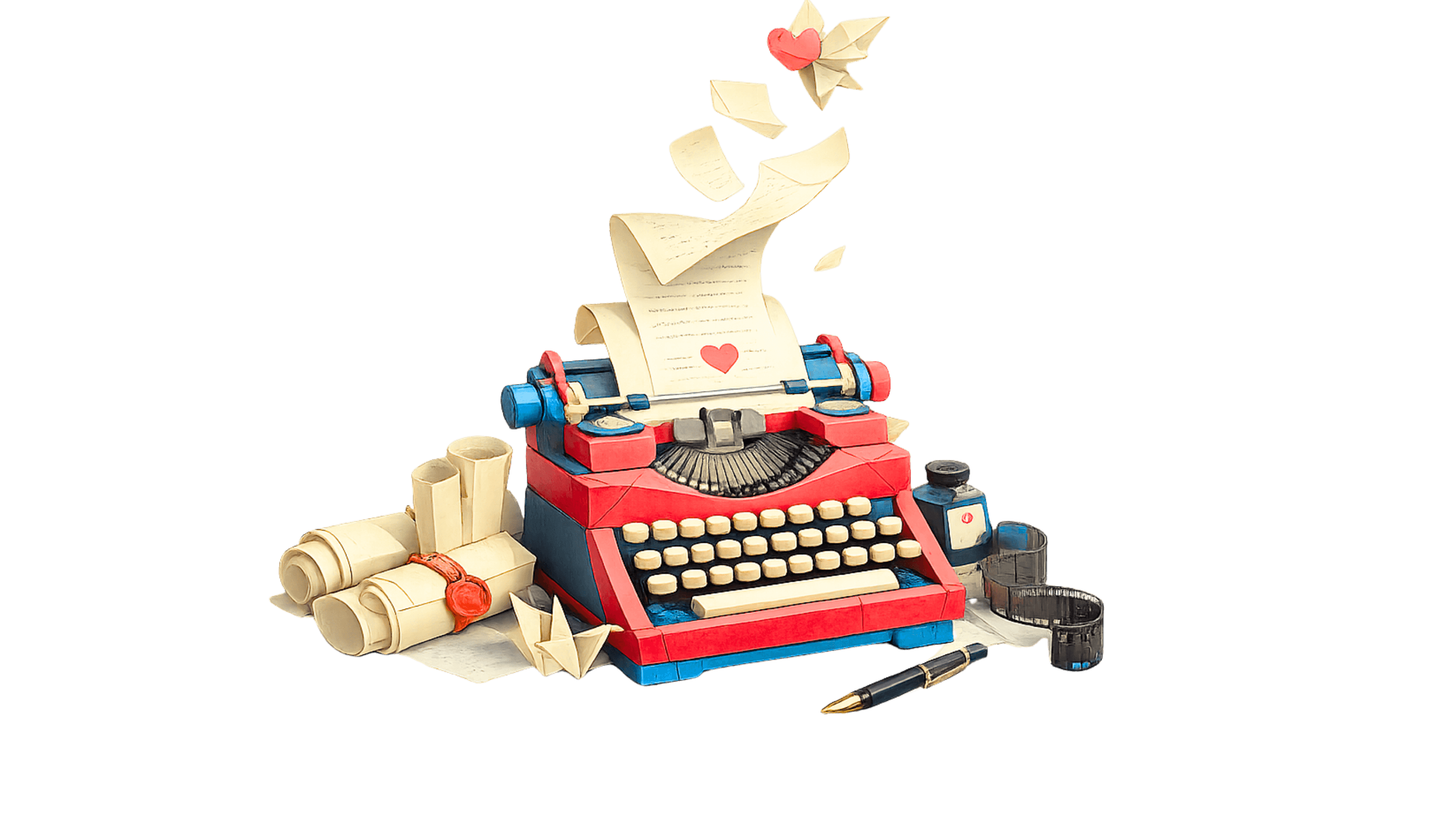 Typewriter illustration
